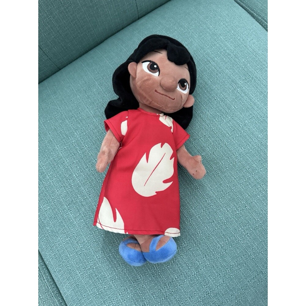 Lilo 12” Plush Doll Hawaiian Dress & Sandals Disney Store Stuffed Toy